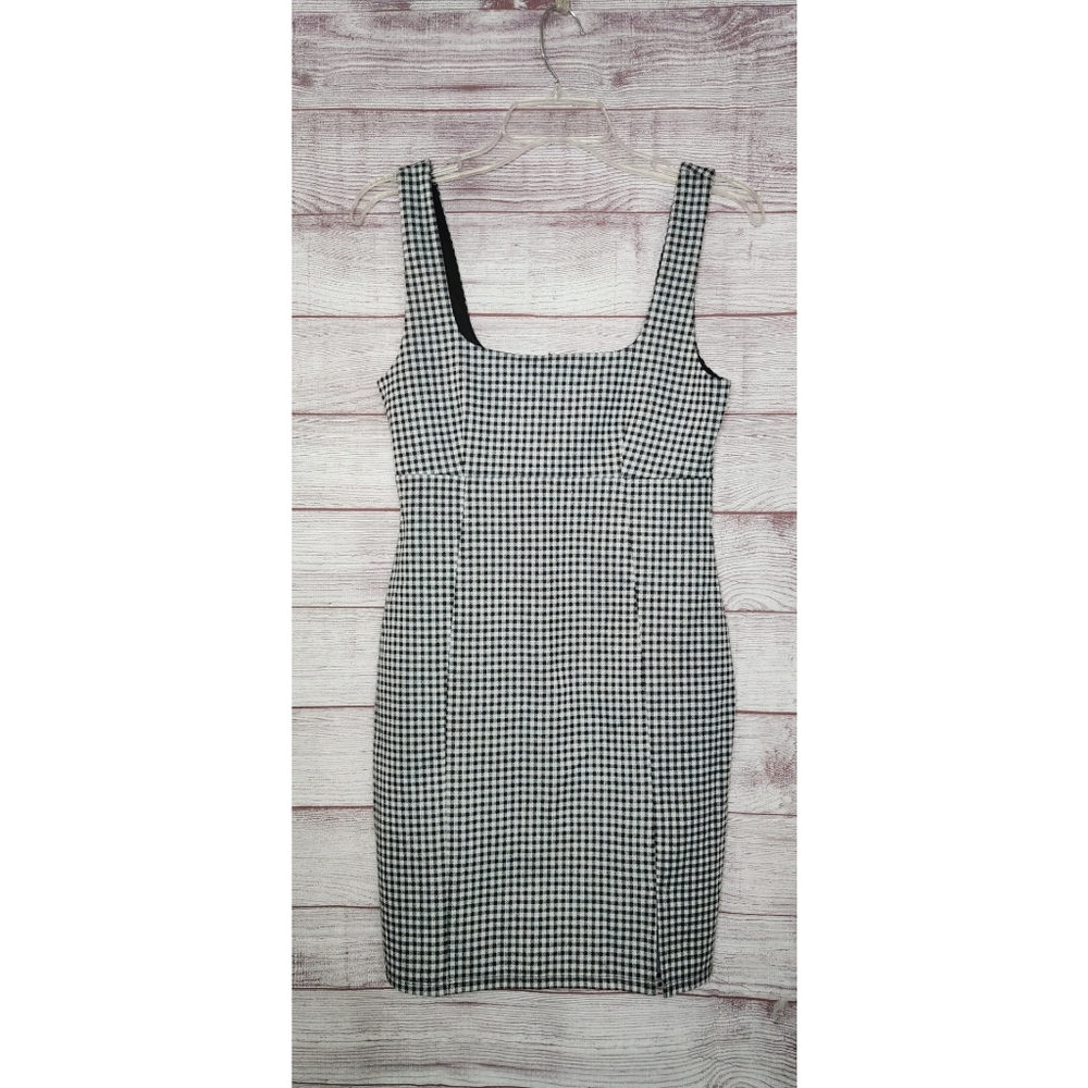 Black and white gingham dress